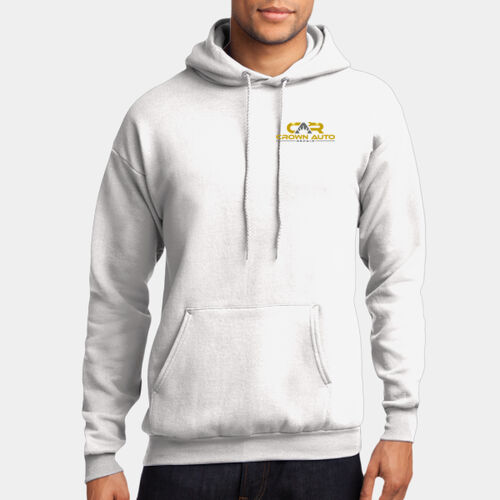 Crown Auto Repair White Core Fleece Pullover Hooded Sweatshirt Thumbnail