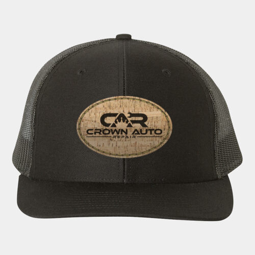 Crown Auto Repair Cork Patch Snapback Trucker Cap Thumbnail