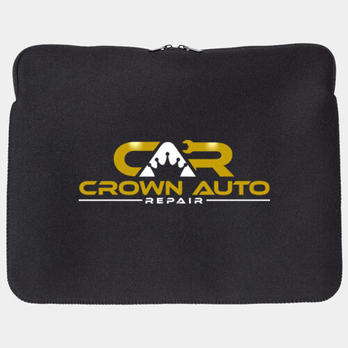 Crown Auto Repair Black Neoprene 15" Laptop Sleeve Thumbnail